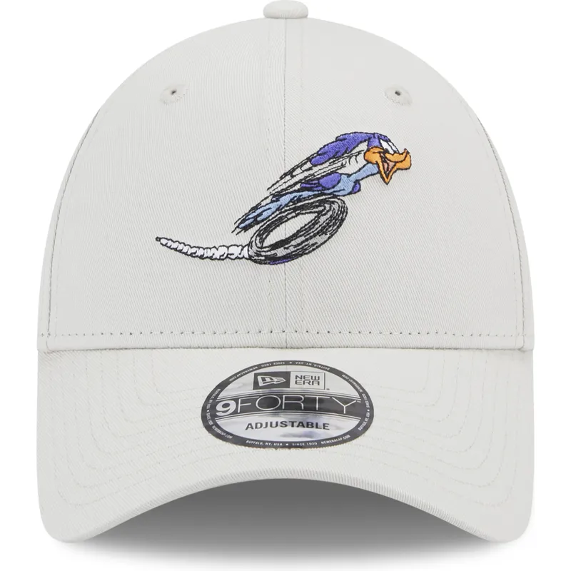 cappelli-curva-beige-cinghia-regolabile-9forty-dei-correcaminos-looney-tunes-di-new-era
