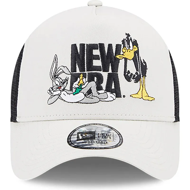 cappelli-curva-beige-snapback-a-frame-dei-bugs-bunny-y-pato-lucas-looney-tunes-di-new-era