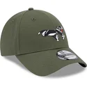 cappellino-curvo-verde-regolabile-9forty-di-silvestro-looney-tunes-di-new-era