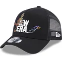 casquette-trucker-noire-a-frame-coyote-et-bip-bip-looney-tunes-new-era