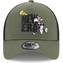 cappelli-curva-verde-snapback-a-frame-dei-piolin-y-silvestre-looney-tunes-di-new-era