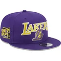 cappello-piatto-viola-snapback-9fifty-patch-dei-los-angeles-lakers-nba-di-new-era