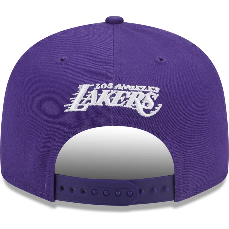 cappello-piatto-viola-snapback-9fifty-patch-dei-los-angeles-lakers-nba-di-new-era