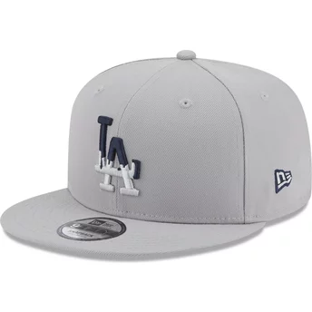 Casquette plate grise snapback 9FIFTY Team Drip Los Angeles Dodgers MLB New Era