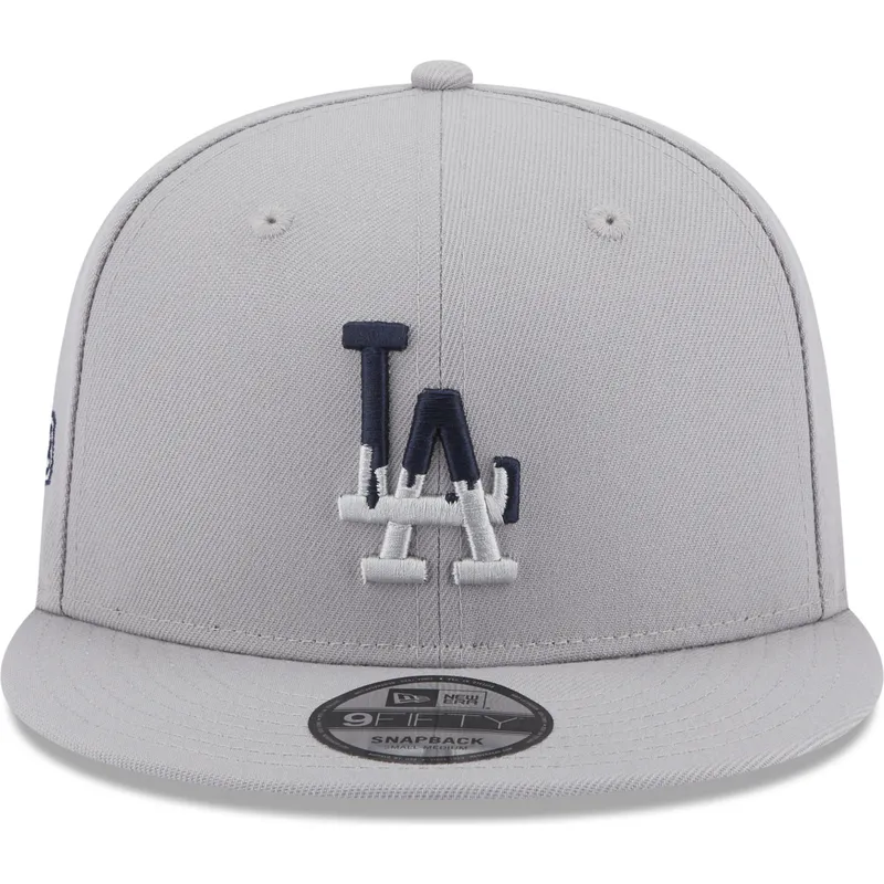 mutzen-flach-grau-snapback-9fifty-team-drip-der-los-angeles-dodgers-mlb-von-new-era