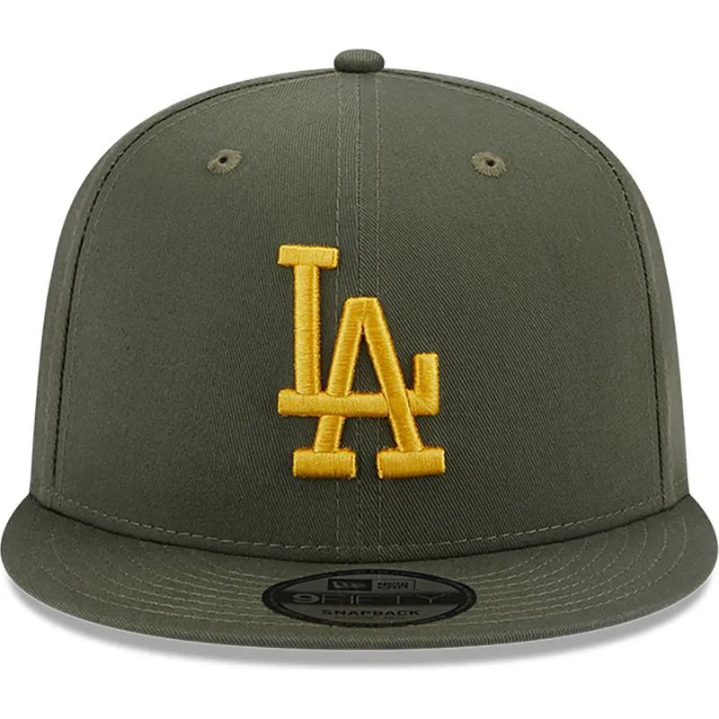 mutzen-flach-grun-snapback-9fifty-side-patch-der-los-angeles-dodgers-mlb-von-new-era