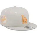 mutzen-flach-beige-snapback-9fifty-side-patch-der-los-angeles-dodgers-mlb-von-new-era