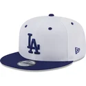 cappelli-piatta-blu-snapback-9fifty-white-crown-patch-dei-los-angeles-dodgers-mlb-di-new-era