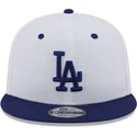 mutzen-flach-blau-snapback-9fifty-white-crown-patch-der-los-angeles-dodgers-mlb-von-new-era