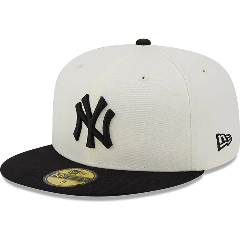 cappelli-piatta-bianco-regolato-59fifty-championships-dei-new-york-yankees-mlb-di-new-era