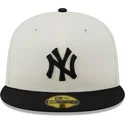 new-era-new-york-yankees-mlb-59fifty-championships-weisse-und-schwarze-flat-brim-cap