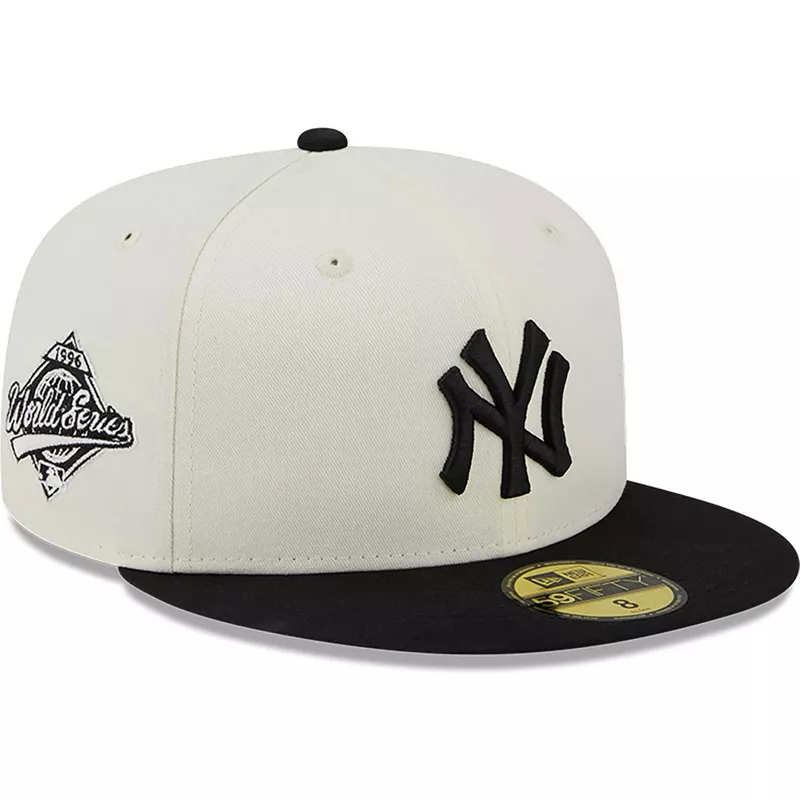 new-era-flat-brim-59fifty-championships-new-york-yankees-mlb-white-and-black-fitted-cap