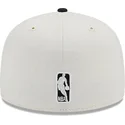 cappello-piatto-bianco-e-nero-aderente-59fifty-championships-dei-chicago-bulls-nba-di-new-era