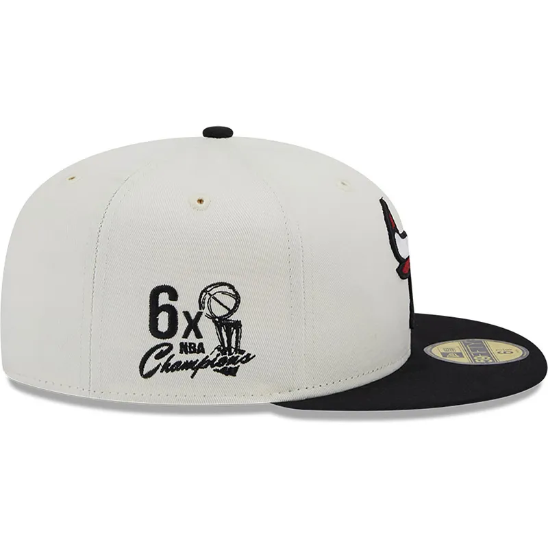 cappelli-piatta-bianco-regolato-59fifty-championships-dei-chicago-bulls-nba-di-new-era cappelli-piatta-bianco-regolato-59fifty-championships-dei-chicago-bulls-nba-di-new-era