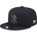cappello-piatto-blu-navy-aderente-59fifty-team-outline-dei-new-york-yankees-mlb-di-new-era