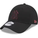 cappellino-curvo-nero-regolabile-9forty-team-outline-dei-new-york-yankees-mlb-di-new-era