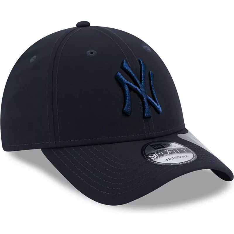 new-era-curved-brim-navy-blue-logo-9forty-repreve-new-york-yankees-mlb-navy-blue-adjustable-cap