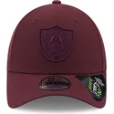 mutzen-gebogen-rot-verstellbares-band-granate-granate-9forty-repreve-der-las-vegas-raiders-nfl-von-new-era
