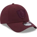 mutzen-gebogen-rot-verstellbares-band-granate-granate-9forty-repreve-der-las-vegas-raiders-nfl-von-new-era