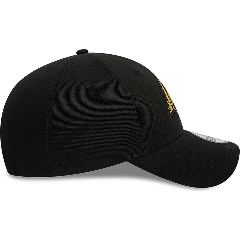 mutzen-gebogen-schwarz-verstellbares-band-9forty-metallic-badge-der-los-angeles-lakers-nba-von-new-era mutzen-gebogen-schwarz-verstellbares-band-9forty-metallic-badge-der-los-angeles-lakers-nba-von-new-era