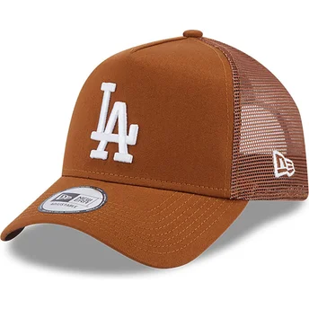 Casquette trucker marron A Frame League Essential Los Angeles Dodgers MLB New Era
