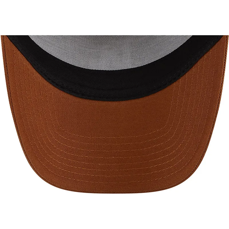 cappelli-curva-marrone-snapback-a-frame-league-essential-dei-los-angeles-dodgers-mlb-di-new-era