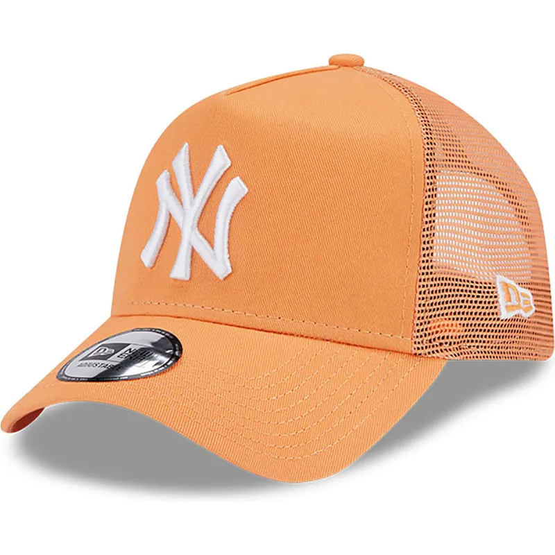 cappelli-curva-arancia-snapback-a-frame-league-essential-dei-new-york-yankees-mlb-di-new-era
