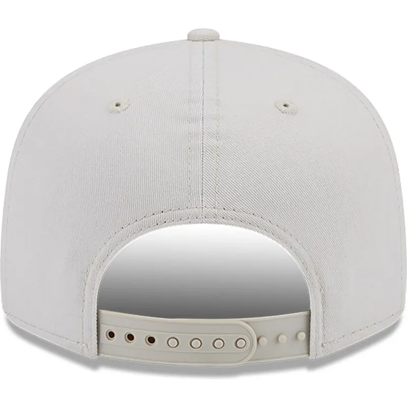 cappelli-piatta-beige-snapback-marron-9fifty-league-essential-dei-new-york-yankees-mlb-di-new-era