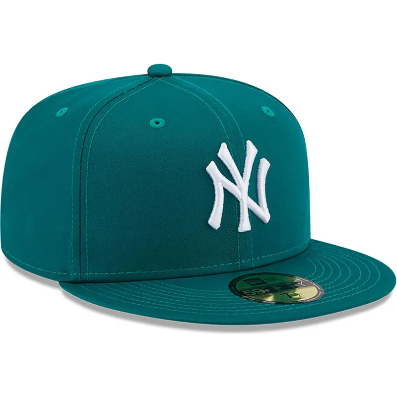cappelli-piatta-verde-regolato-59fifty-league-essential-dei-new-york-yankees-mlb-di-new-era