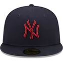 new-era-flat-brim-red-logo-59fifty-league-essential-new-york-yankees-mlb-navy-blue-fitted-cap