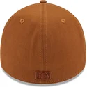 cappellino-curvo-marrone-aderente-con-logo-marrone-39thirty-league-essential-dei-new-york-yankees-mlb-di-new-era