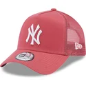 rosa-trucker-cap-a-frame-league-essential-der-new-york-yankees-mlb-von-new-era