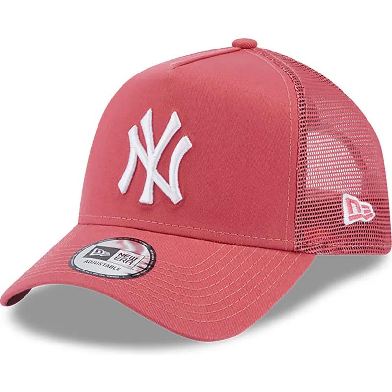 cappelli-curva-rosa-snapback-a-frame-league-essential-dei-new-york-yankees-mlb-di-new-era