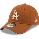 cappelli-curva-marrone-cinghia-regolabile-9forty-league-essential-dei-los-angeles-dodgers-mlb-di-new-era