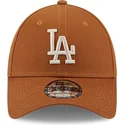 cappelli-curva-marrone-cinghia-regolabile-9forty-league-essential-dei-los-angeles-dodgers-mlb-di-new-era