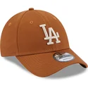 cappelli-curva-marrone-cinghia-regolabile-9forty-league-essential-dei-los-angeles-dodgers-mlb-di-new-era