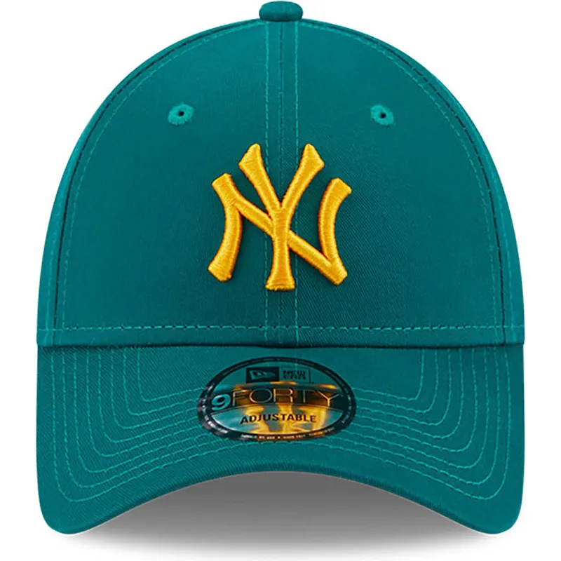 cappelli-curva-verde-cinghia-regolabile-9forty-league-essential-dei-new-york-yankees-mlb-di-new-era