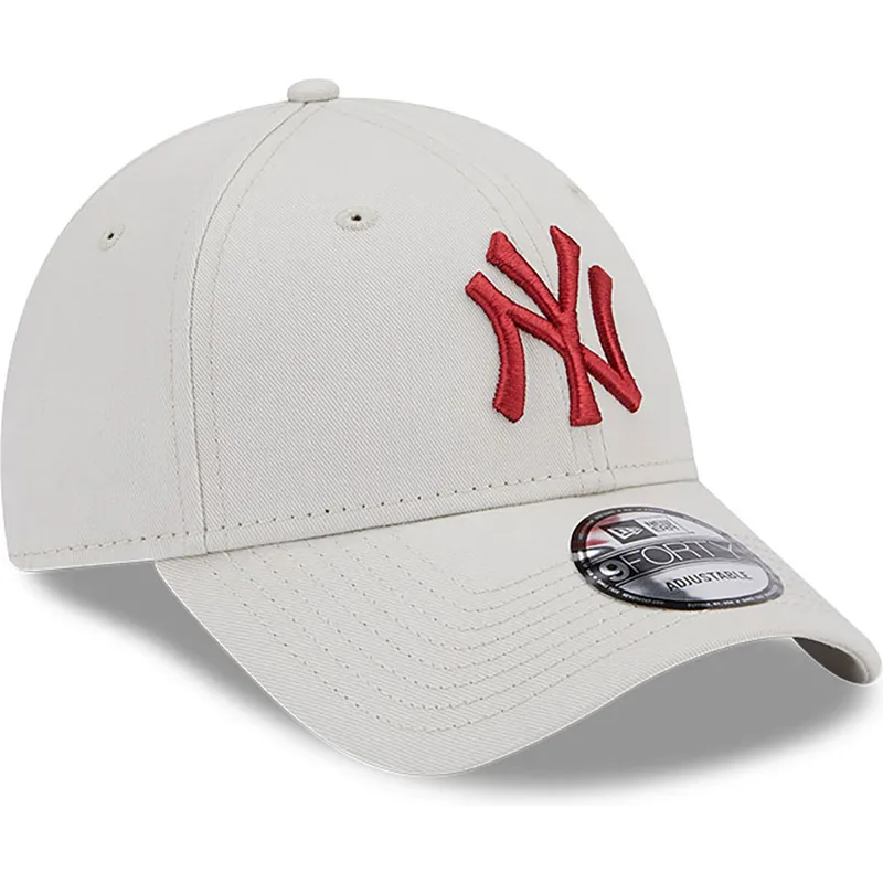 cappelli-curva-beige-cinghia-regolabile-9forty-league-essential-dei-new-york-yankees-mlb-di-new-era