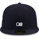 casquette-plate-bleue-marine-ajustee-59fifty-reverse-logo-new-york-yankees-mlb-new-era