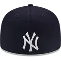 casquette-plate-bleue-marine-ajustee-59fifty-reverse-logo-new-york-yankees-mlb-new-era