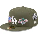 gron-justerbar-flat-keps-59fifty-world-series-los-angeles-dodgers-mlb-fran-new-era