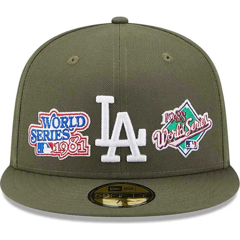 cappelli-piatta-verde-regolato-59fifty-world-series-dei-los-angeles-dodgers-mlb-di-new-era