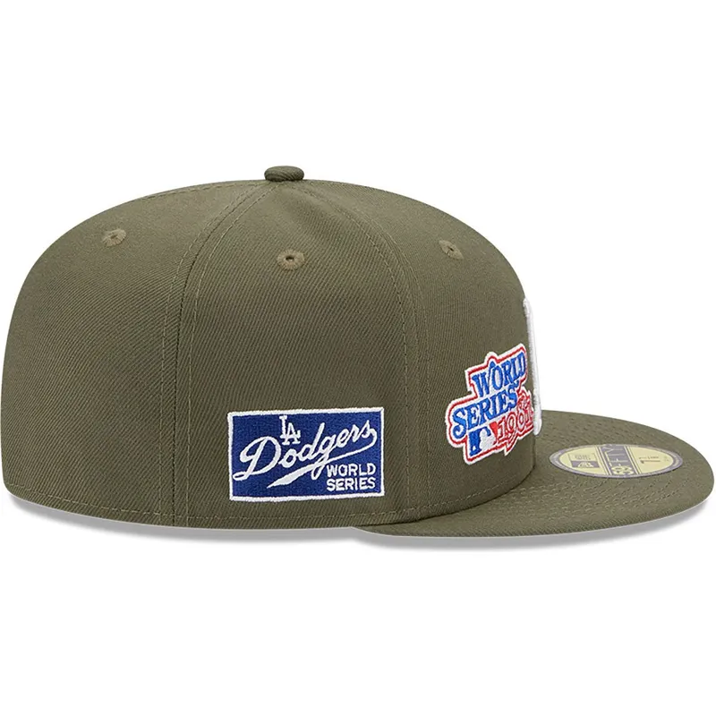 cappelli-piatta-verde-regolato-59fifty-world-series-dei-los-angeles-dodgers-mlb-di-new-era