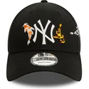 cappelli-curva-nero-cinghia-regolabile-9forty-koi-fish-dei-new-york-yankees-mlb-di-new-era