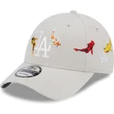mutzen-gebogen-beige-verstellbares-band-9forty-koi-fish-der-los-angeles-dodgers-mlb-von-new-era