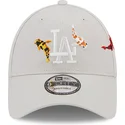 cappellino-curvo-beige-regolabile-9forty-koi-fish-dei-los-angeles-dodgers-mlb-di-new-era