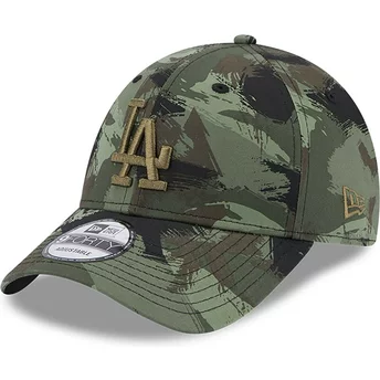 Casquette courbée camouflage ajustable 9FORTY All Over Print Painted Los Angeles Dodgers MLB New Era