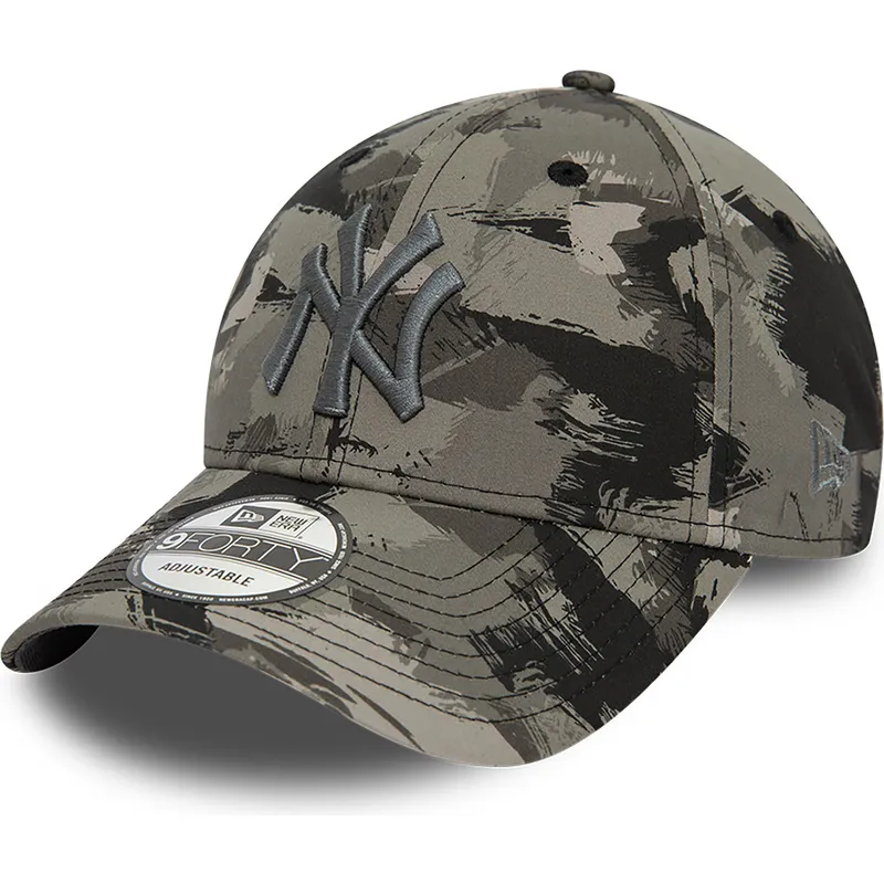 cappelli-curva-mimetizzazione-cinghia-regolabile-9forty-all-over-print-painted-dei-new-york-yankees-mlb-di-new-era
