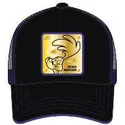 cappellino-trucker-nero-correcaminos-roa4-looney-tunes-di-capslab