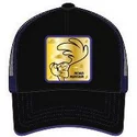 capslab-road-runner-roa4-looney-tunes-black-trucker-hat